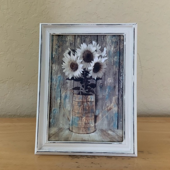 Farmhouse Sunflowers picture 5x7 w/frame - Picture 1 of 1